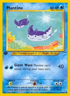 Mantine card in English