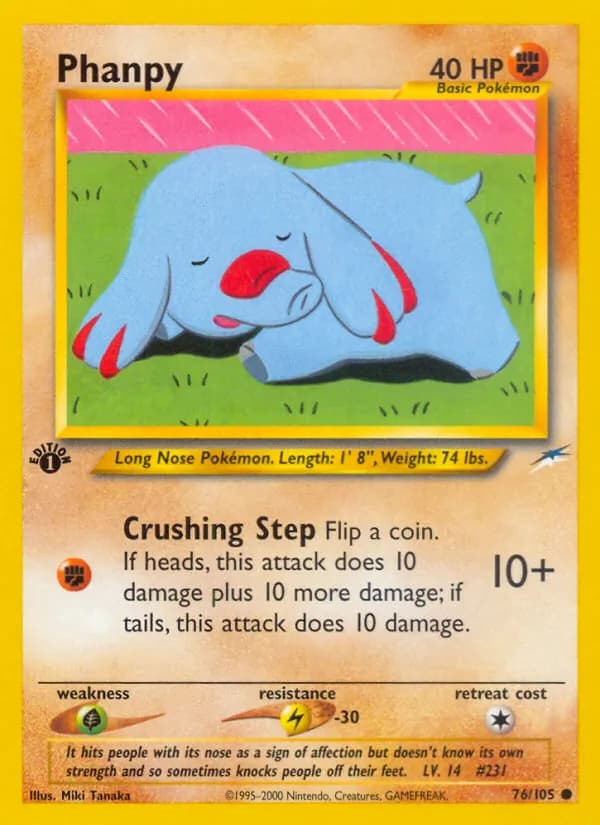 Phanpy card in English