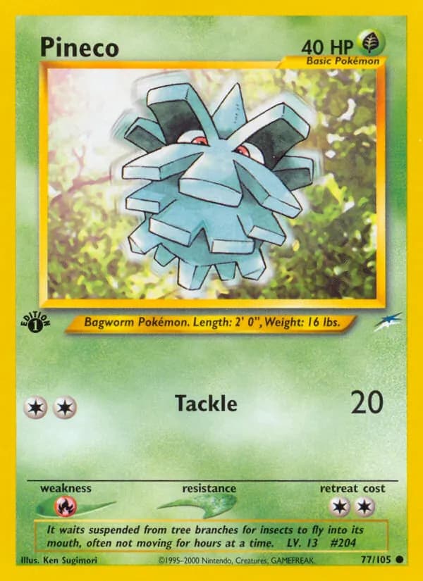 Pineco card in English