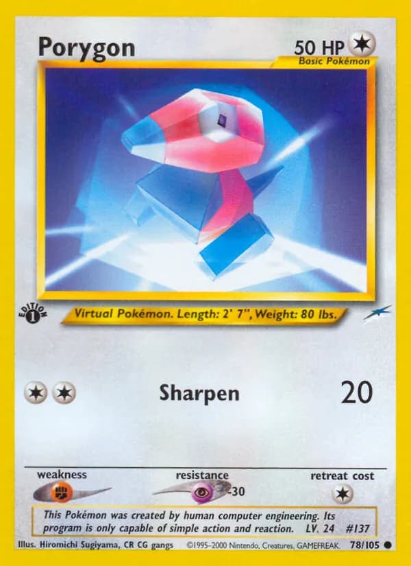Porygon card in English