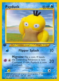 Psyduck card in English