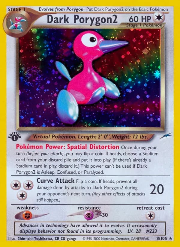 Dark Porygon2 card in English
