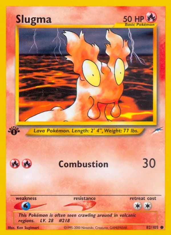 Slugma card in English