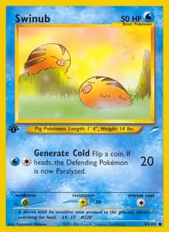 Swinub card in English
