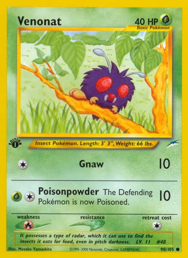 Venonat card in English