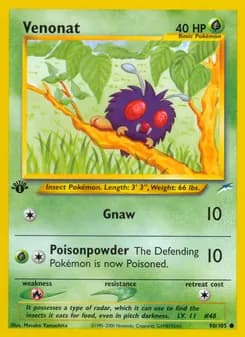 Venonat card in English