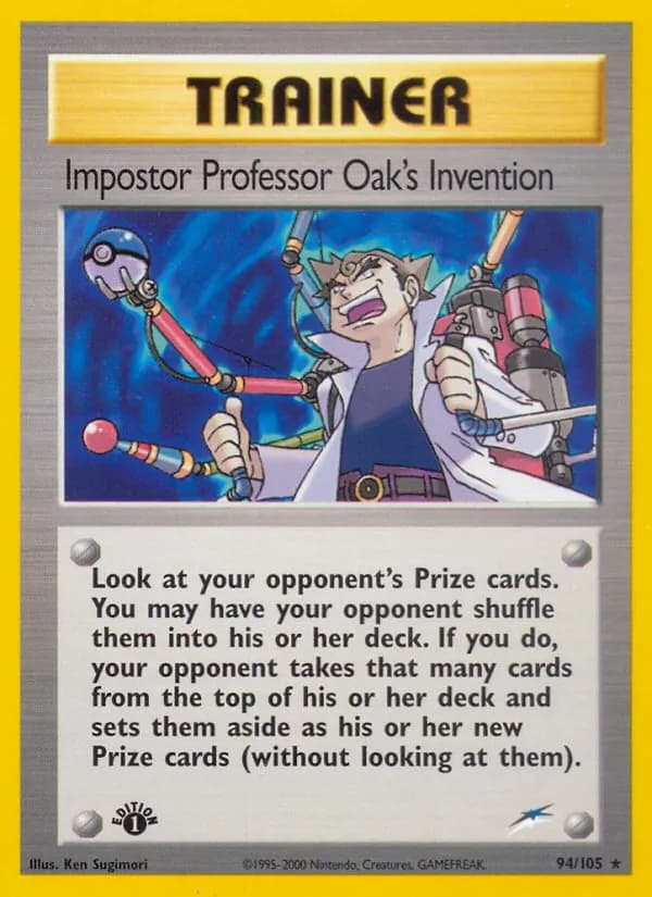 Impostor Professor Oak's Invention card in English