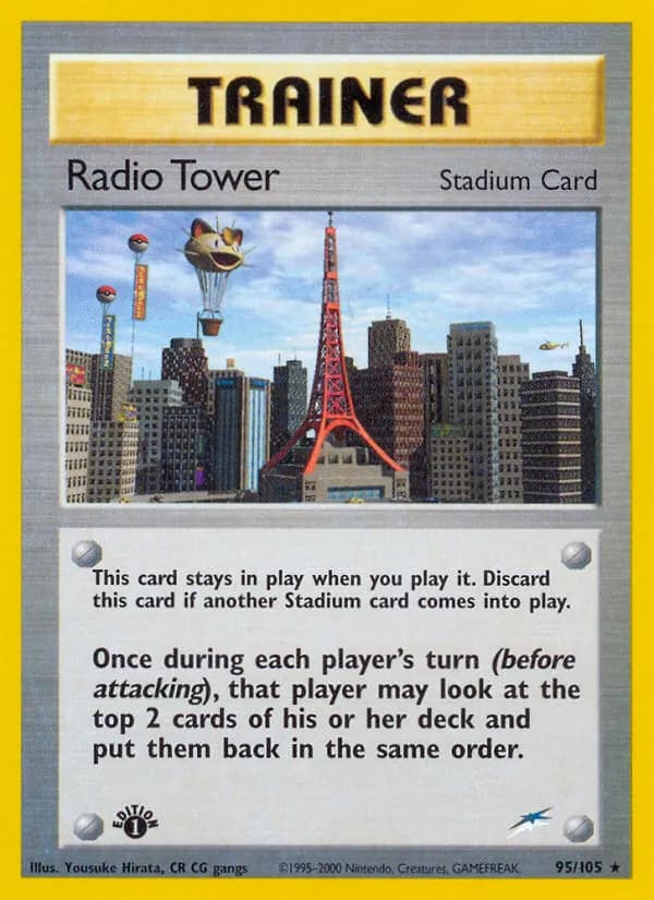 Radio Tower card in English