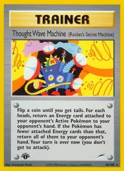 Thought Wave Machine (Rocket's Secret Machine) card in English