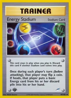 Energy Stadium card in English