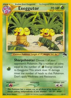 Exeggutor card in English
