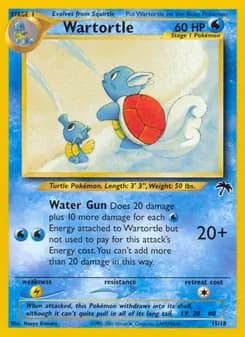 Wartortle card in English