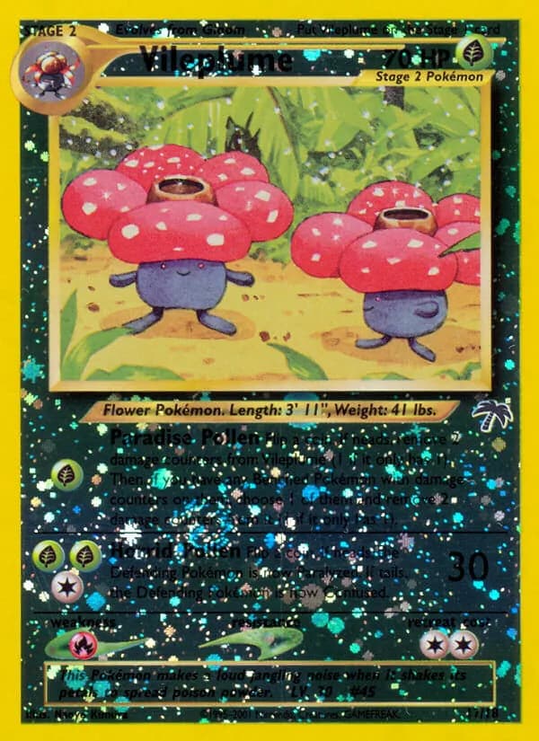 Vileplume card in English