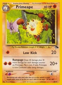 Primeape card in English