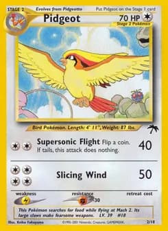 Pidgeot card in English