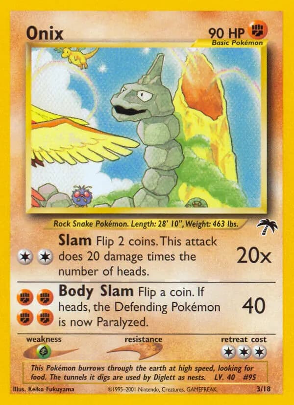 Onix card in English