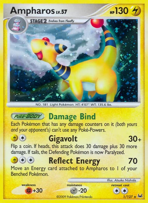 Ampharos card in English
