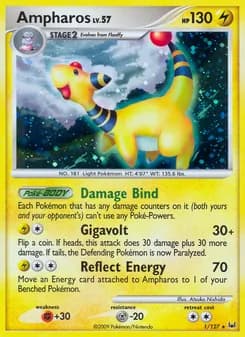 Ampharos card in English