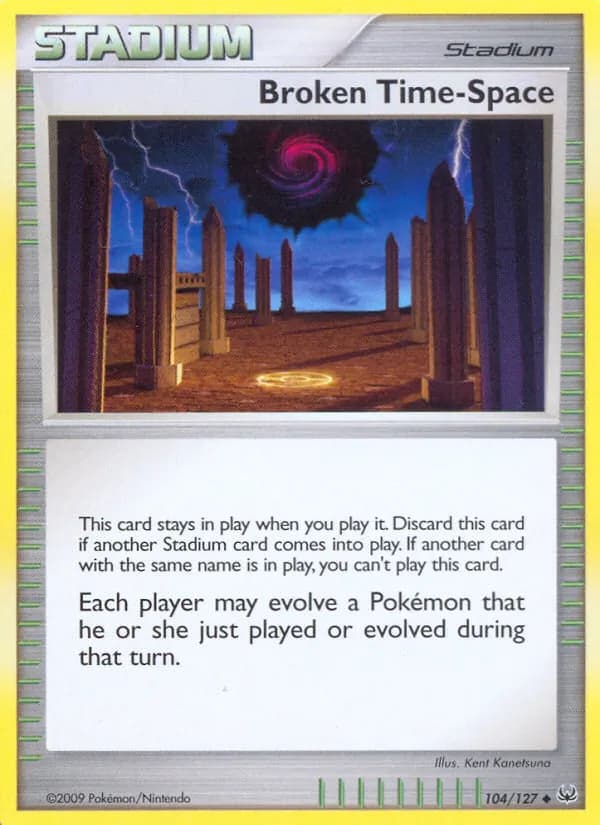 Broken Time-Space card in English