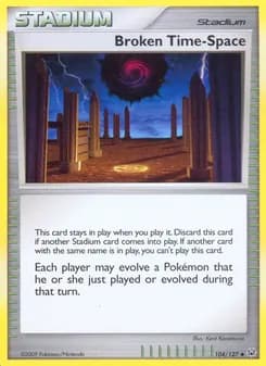 Broken Time-Space card in English