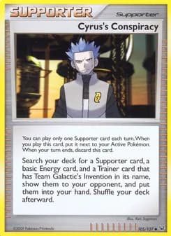 Cyrus's Conspiracy card in English