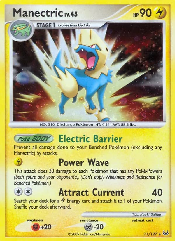 Manectric card in English