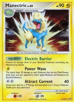 Manectric card in English