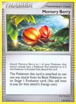 Memory Berry card in English