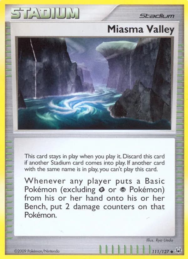 Miasma Valley card in English