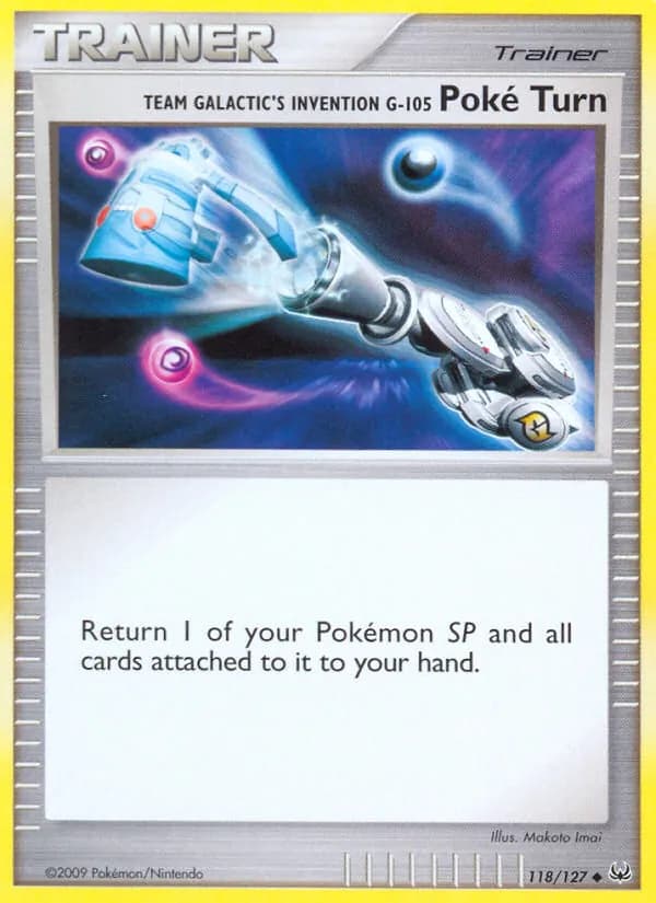 Team Galactic's Invention G-105 Poké Turn card in English
