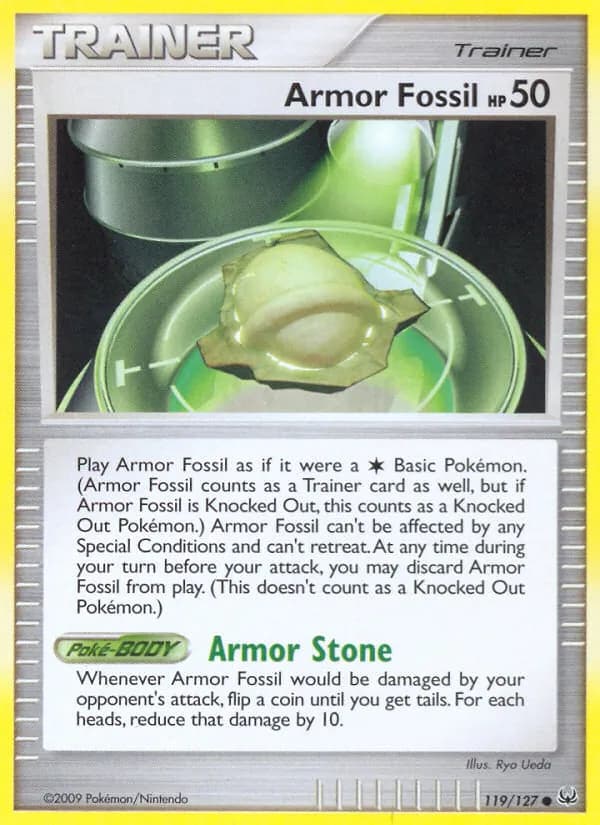 Armor Fossil card in English