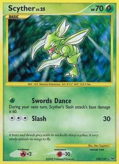 Scyther card in English