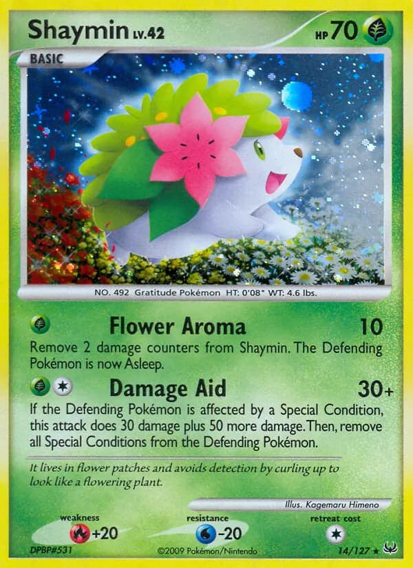 Shaymin card in English