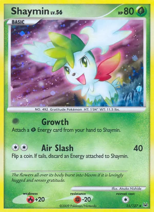 Shaymin card in English