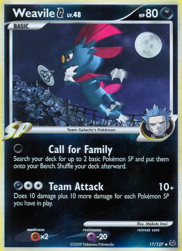 Weavile G card in English