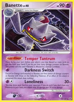 Banette card in English