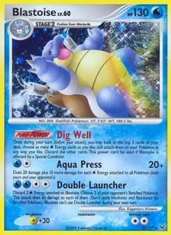 Blastoise card in English