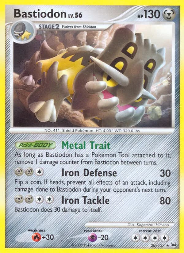 Bastiodon card in English