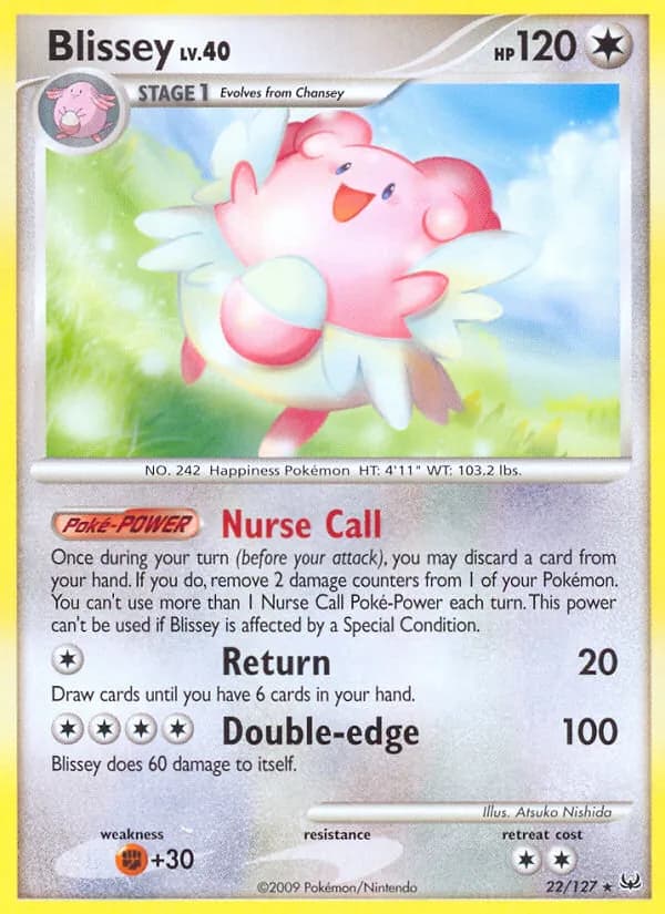 Blissey card in English