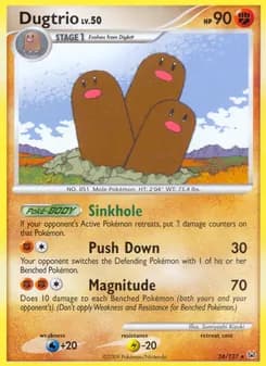 Dugtrio card in English