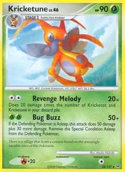 Kricketune card in English