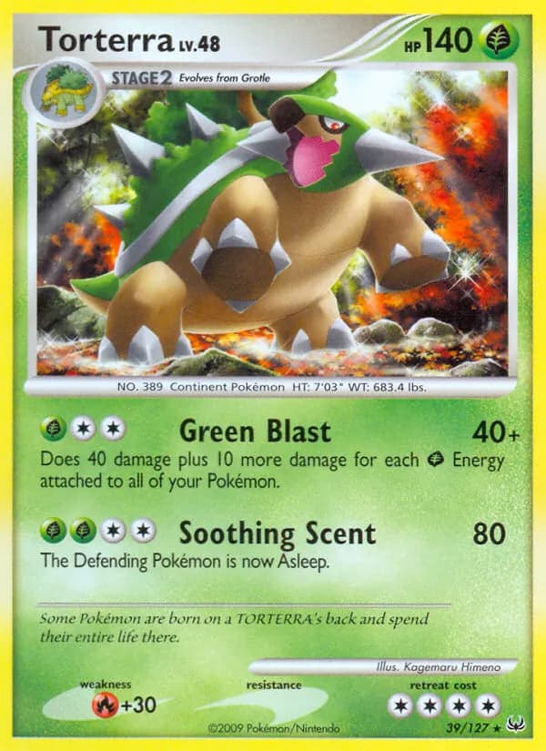Torterra card in English