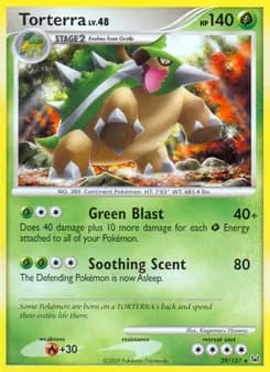 Torterra card in English