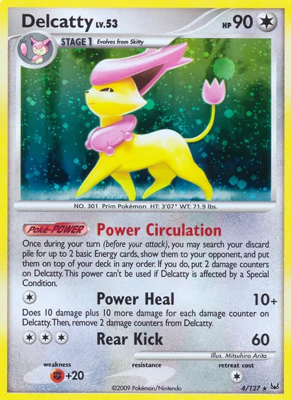 Delcatty card in English