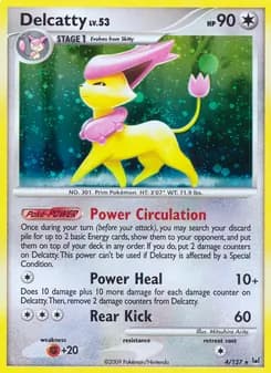 Delcatty card in English