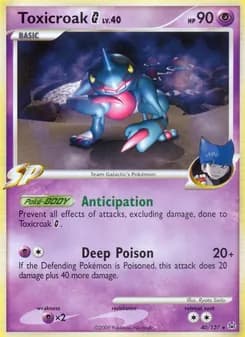 Toxicroak G card in English