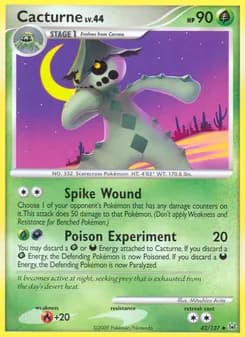 Cacturne card in English