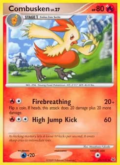 Combusken card in English