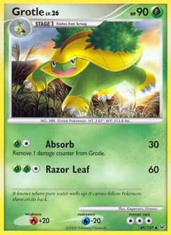 Grotle card in English