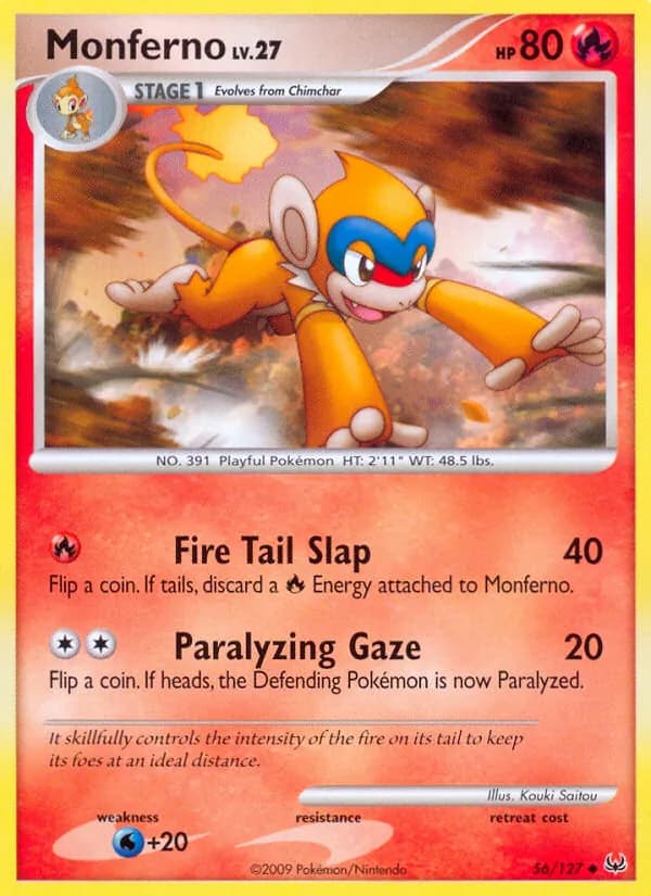 Monferno card in English